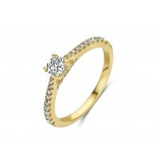GR4749GB15 18ct geelgoud met briljant 0.300ct