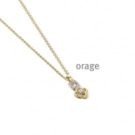 BB324 Ketting verguld geel zirconium