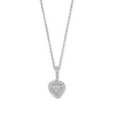 Naiomy halsketting zilver met hart zirconium