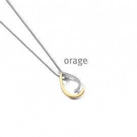 BB301 Ketting 925 rh bicolor geel