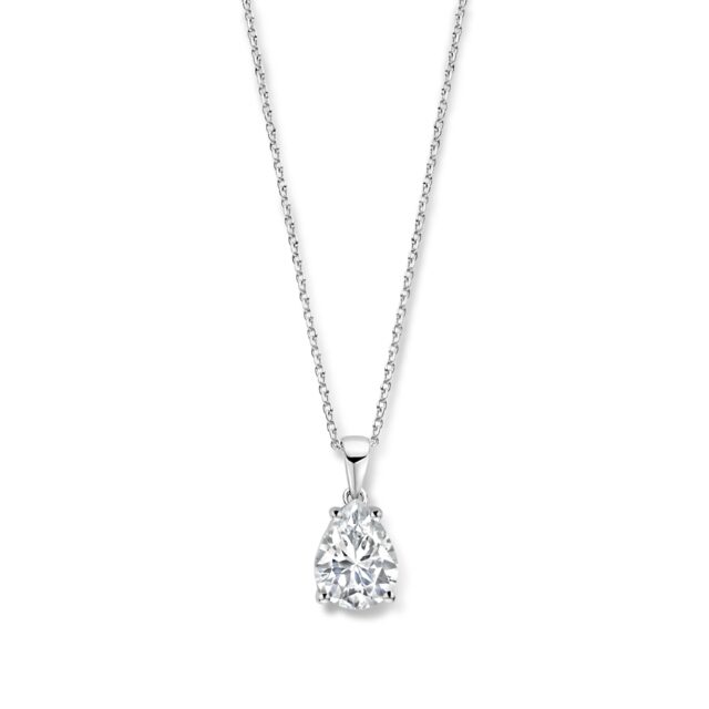 Naiomy halsketting  zilver met zirconium 