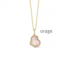 BB218 Ketting hart verguld geel