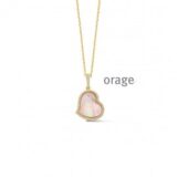 BB218 Ketting hart verguld geel