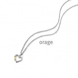 BB240 Ketting hart bicolor