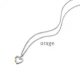 BB240 Ketting hart bicolor