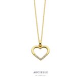 Aucielle hanger hart geelgoud zirconium