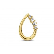 You and Me GH 3731GZ hanger geelgoud 18ct zirconium