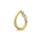 You and Me GH 3731GZ hanger geelgoud 18ct zirconium