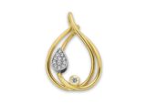 Emotions E544 hanger geel & wit goud 18ct briljanten 0.16ct