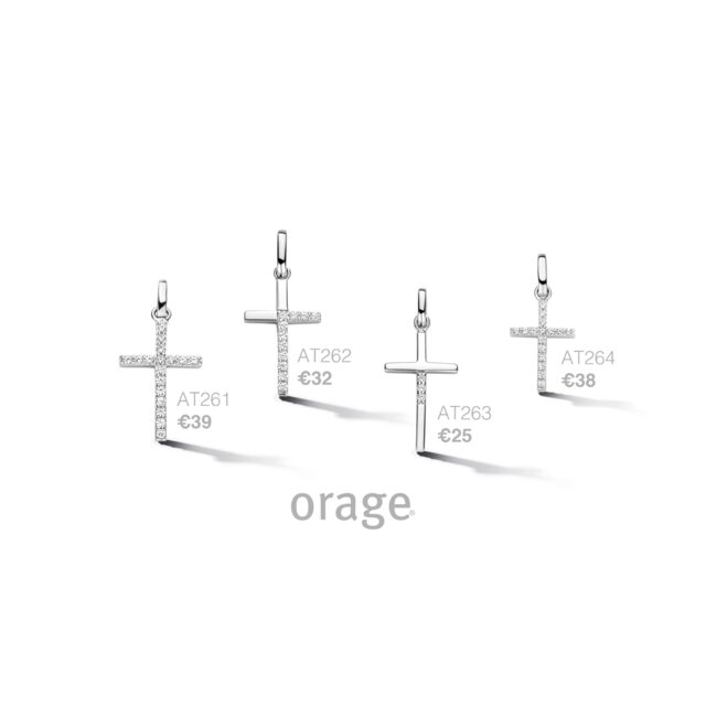 Orage hanger kruis zirconium