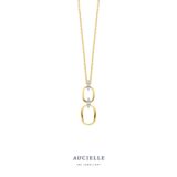 AH0200C Hanger wit & geelgoud 18ct 
