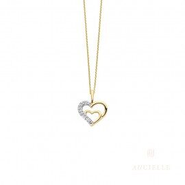 Aucielle AH0040d hanger geelgoud 18 ct briljant 0.01ct