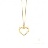 Aucielle AH0039d hanger geelgoud 18 ct briljant 0.025ct