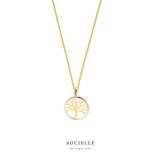 Aucielle Hanger  Ah0096L 18ct geelgoud levensboom
