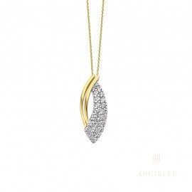 Aucielle AH0010C  hanger 18ct geelgoud zirconium