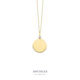 Aucielle AH0092D graveerplaatje geelgoud briljant 0.035ct
