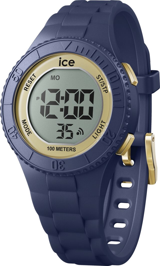 ICE digit 021618 dark blue gold small