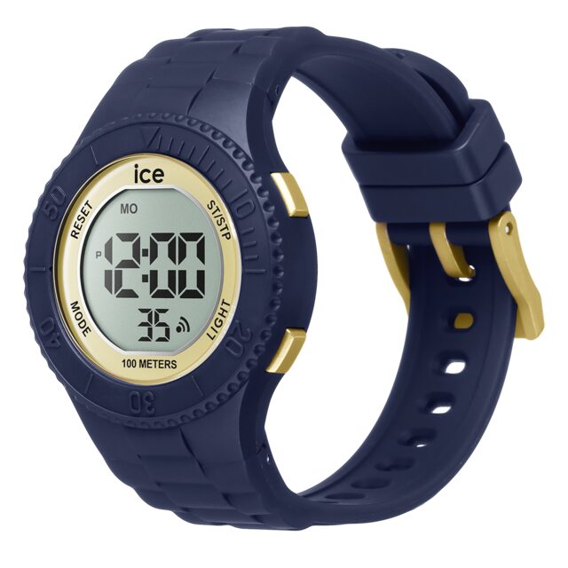 ICE digit 021618 dark blue gold small