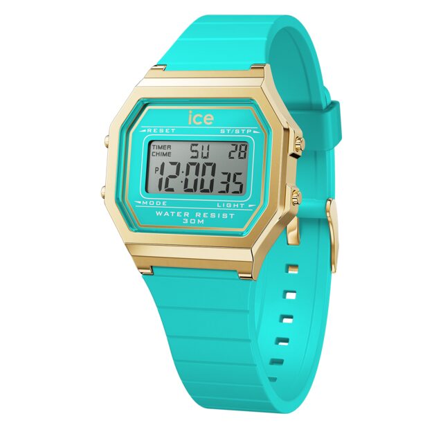 Ice Digit Retro Blue curacao Small