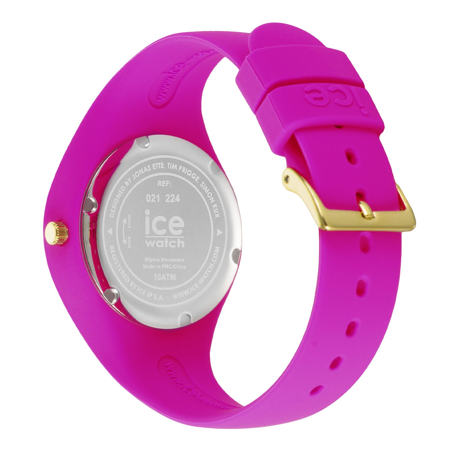 Ice glitter neon pink small