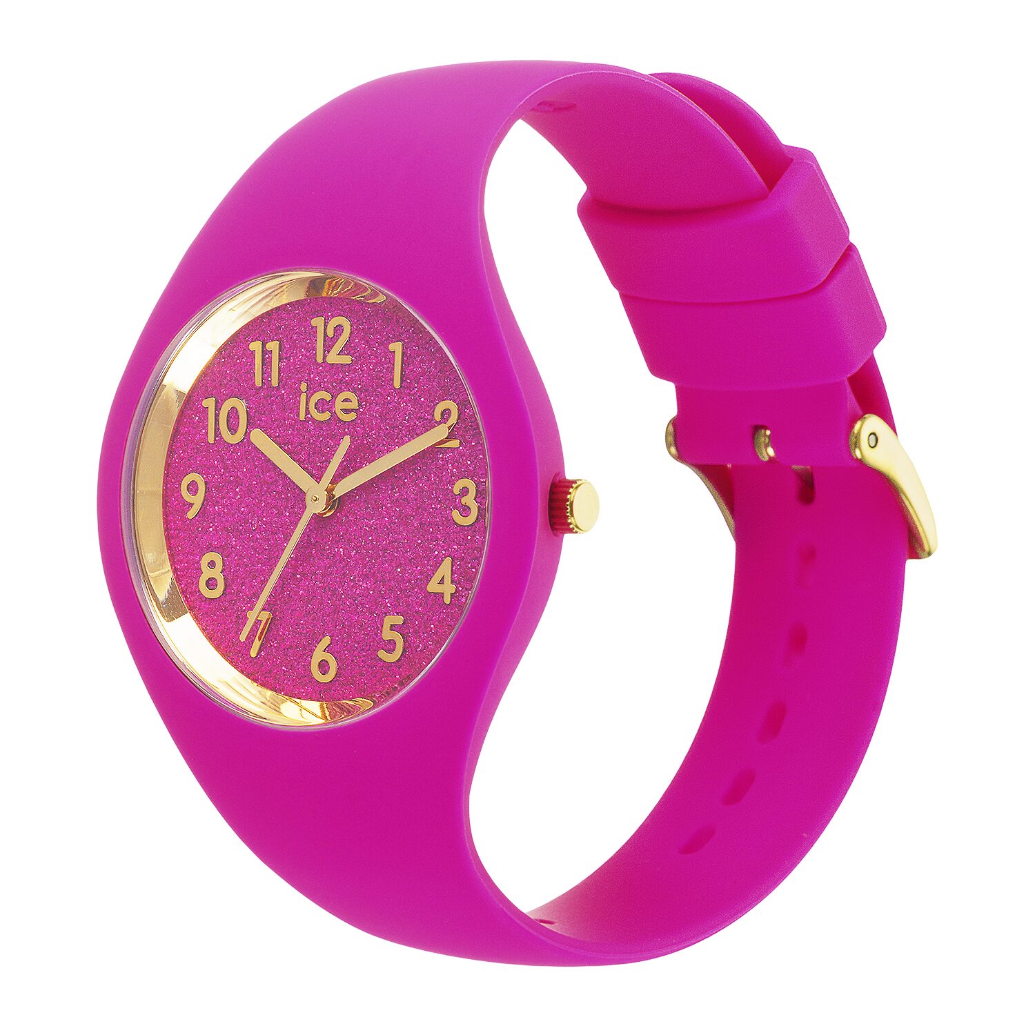 Ice glitter neon pink small