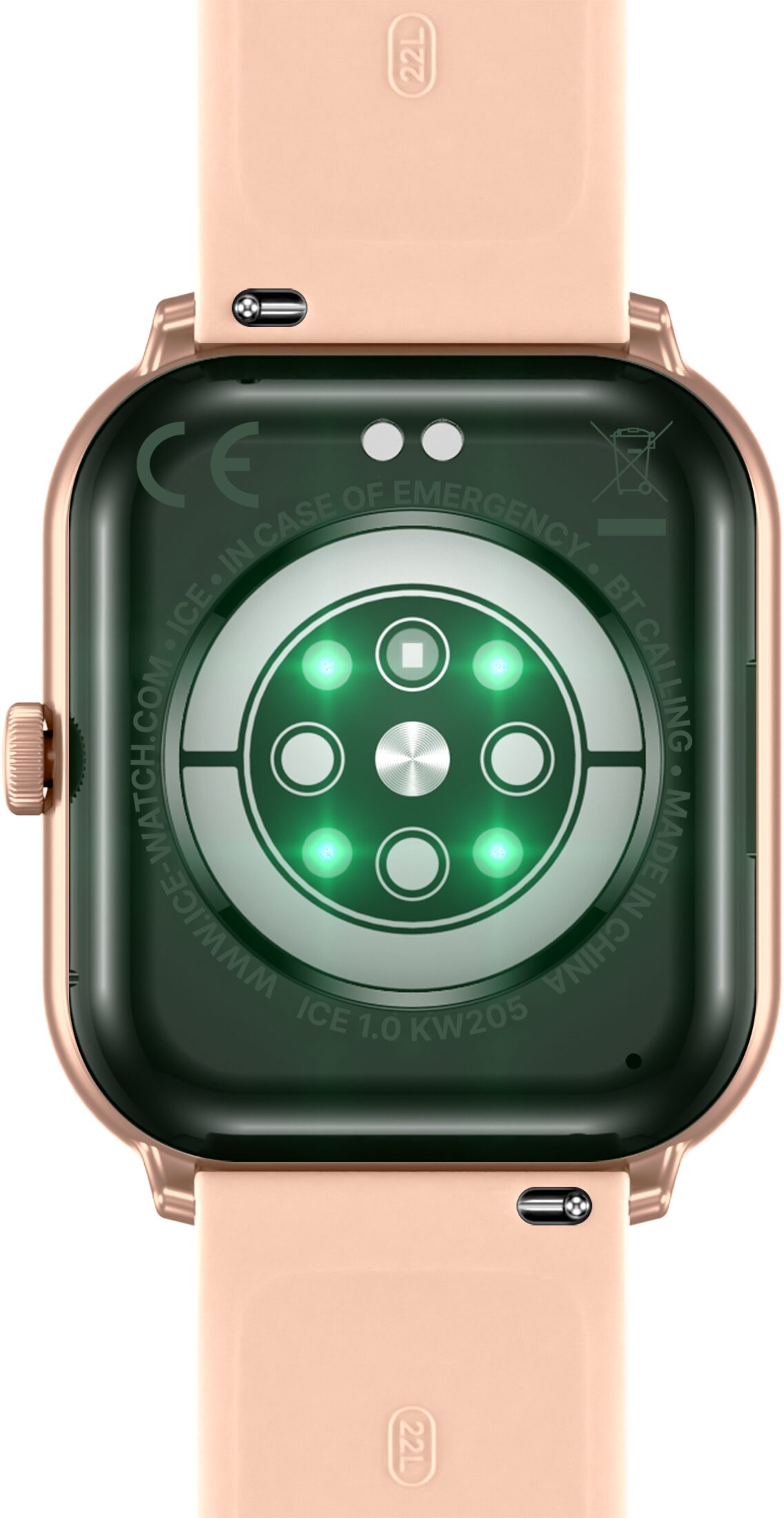 Ice Smart Ice 1.0  Rose gold  2 bands nude - black 1.85