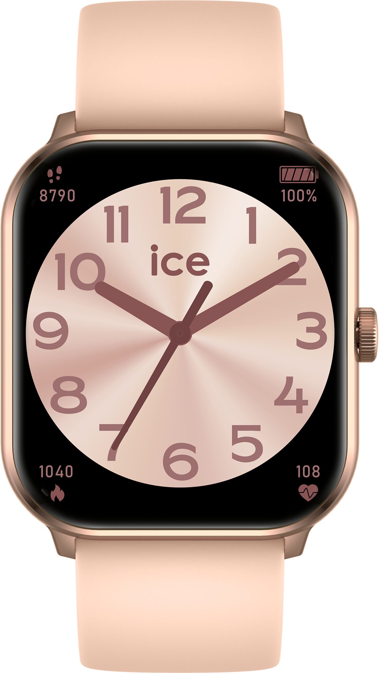 Ice Smart Ice 1.0  Rose gold  2 bands nude - black 1.85