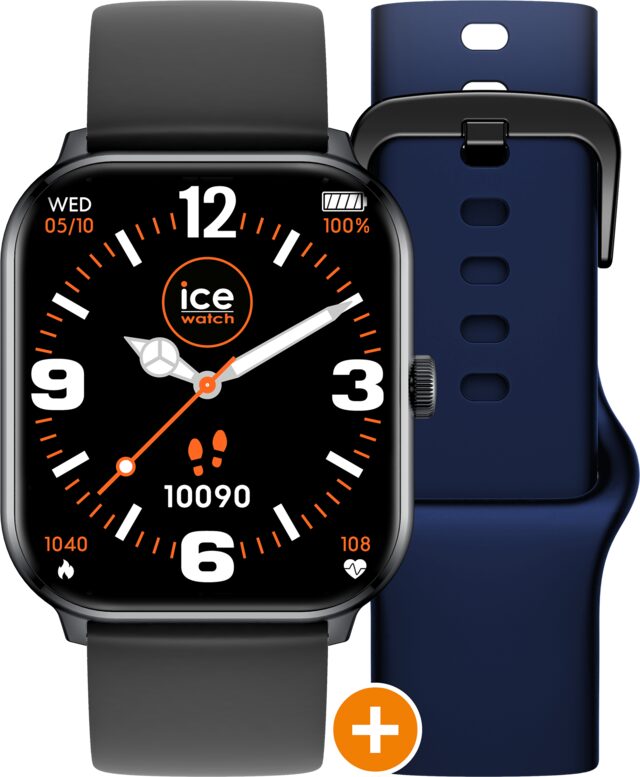 Ice Smart Ice 1.0 Zilver  2 bands black- navy 1.85