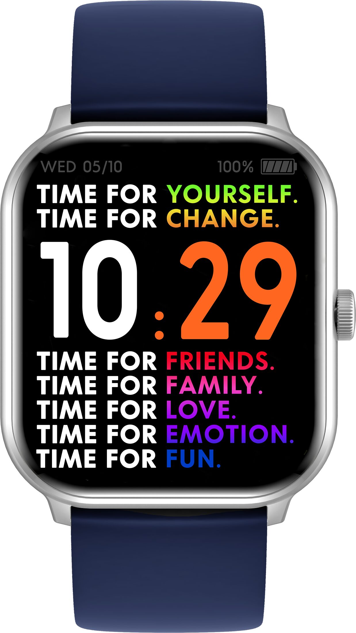 Ice Smart Ice 1.0 Zilver  2 bands black- navy 1.85