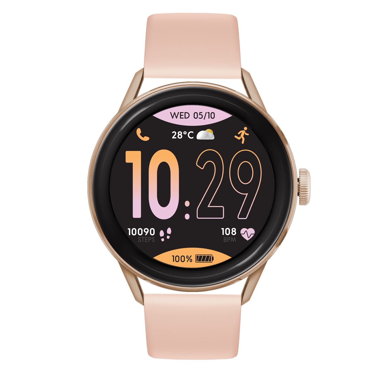 Ice smart 2.0 rose gold nude round 1.2 amoled
