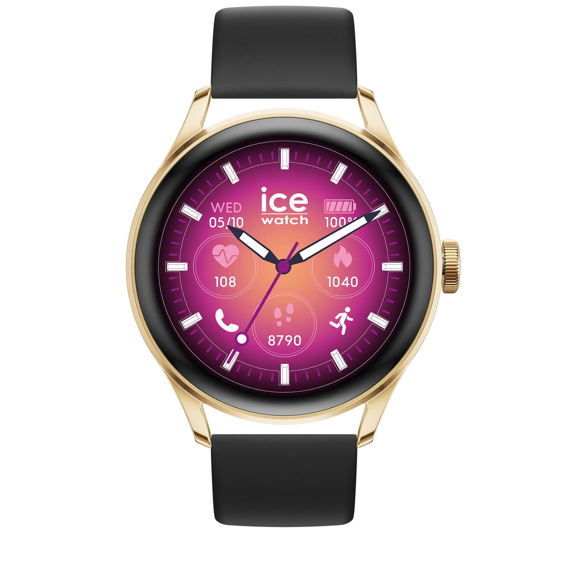 025106 ICE smart 3.0 - Gold - Black - 1.2 AMOLED - GPS