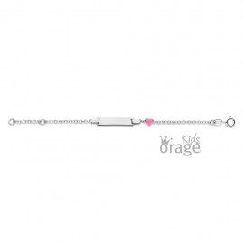 K2745 armband identiteit hart roze