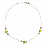 Italo Bottene Tinta halsketting 18ct met peridot Quartz
