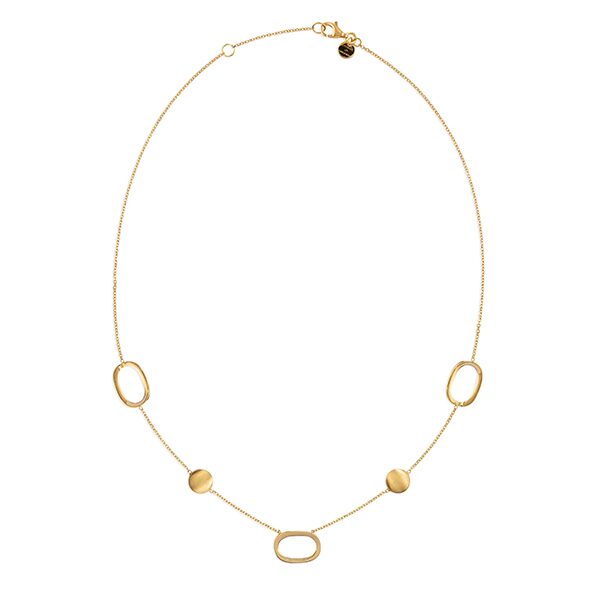 Italo bottene essentia halketting 18ct geelgoud 42+3 cm