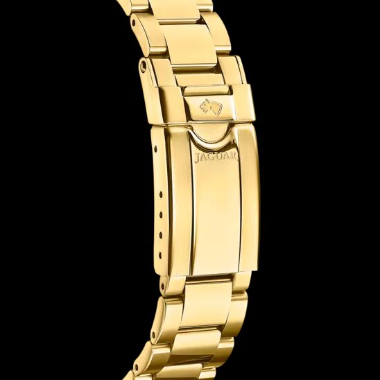J895/1 PARELWITTE DAMES ZWITSERS HORLOGE JAGUAR EXECUTIVE DAME
