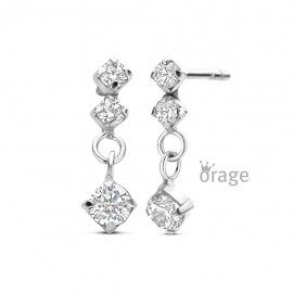 K2932 Oorringen zilver zirconium