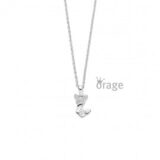 K3002 Ketting vlinder zilver zirconium