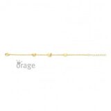K3107 Armband vlinder verguld geel goud zirconium