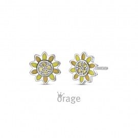 K2915 Oorringen bloem 925 rh cz