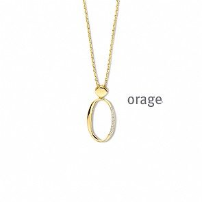 BB134 Ketting verguld geel cz