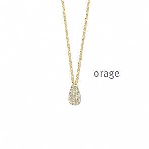 BB070 Ketting verguld geel goud cz