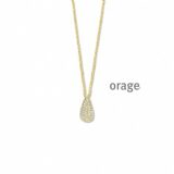 BB070 Ketting verguld geel goud cz