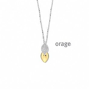 BB063 Ketting bicolor 925 rh cz