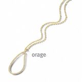 BB061 Ketting verguld geel cz