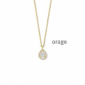 BB086 Ketting verguld geel cz
  
