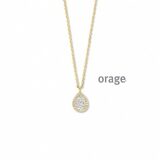 BB086 Ketting verguld geel cz