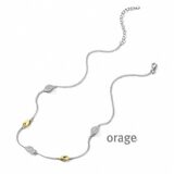 BB062 Ketting bicolor 925 rh cz