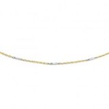 You and Me ketting 45cm wit & geelgoud  y1647