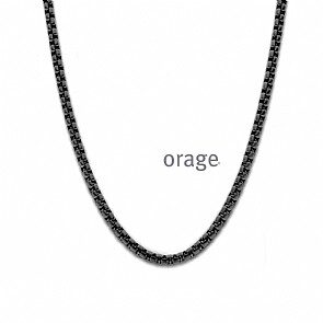 BB110 Ketting heren staal zwart