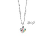K2676 Orage Kids ketting hart multi color pastel